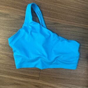 Athleta One-Shoulder Bandeau in Bright Blue
